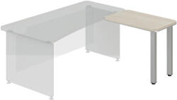  TopOffice asztal, jobb, 90 x 55 cm, világos akác