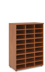 LENZA Praktik közepes szekrény 80 x 40 x 111, 7 cm, sötét dió