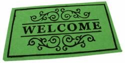 FLOMAT Textil tisztítószőnyeg Welcome Deco 33 x 58 x 0, 3 cm, zöld