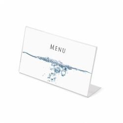 Jansen Display Plexi állvány L típusú DL formátum (22 × 9, 9 cm-hez) széles, átlátszó