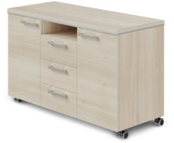 Lenza TopOffice mobil konténer 120 x 50, 4 cm, világos akác