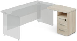 Lenza Dokkoló konténer TopOffice 90 x 55 cm, jobb, világos akác - rauman - 193 290 Ft