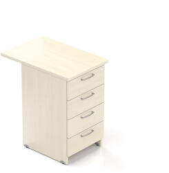 Lenza Visio konténer 70 x 47 cm - 4 fiókos, juhar