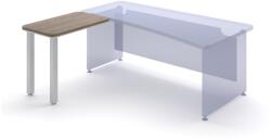  TopOffice asztal, bal, 90 x 55 cm, charleston tölgy