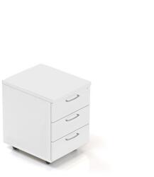 Lenza Visio konténer 52 x 43 cm - 3 fiókos, fehér