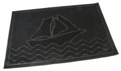 FLOMAT Gumi tisztítószőnyeg Hajó 40 x 60 x 0, 6 cm, fekete