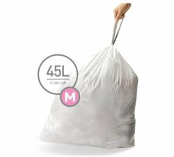 Nikaro Zsinóros szemeteszsákok 45 l, M típusú - 20 db, fehér