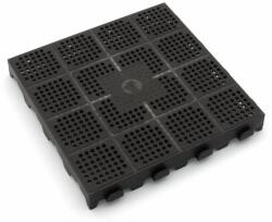 FLOMAT s. r. o Linea Combi perforált műanyag csempe 40 x 40 x 4, 8 cm, sötétbarna