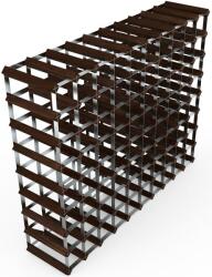 Nikaro RTA boros állvány 90 palackhoz, összeszerelt, sötét fenyő / szürke