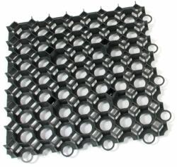 FLOMAT s. r. o Műanyag pázsit. Stella csempe 50 x 50 x 4 cm, fekete