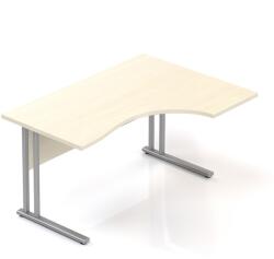 LENZA Visio ergonomikus asztal 140 x 100 cm, jobb, juhar - rauman - 136 090 Ft