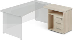 Lenza Dokkoló konténer TopOffice 90 x 55 cm, jobb, világos akác - rauman - 202 690 Ft