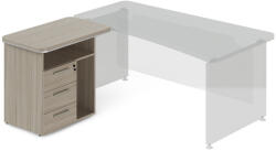 Lenza Dokkoló konténer TopOffice 90 x 55 cm, bal, uszadékfa - rauman - 202 690 Ft