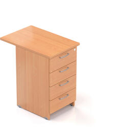 Lenza Visio konténer 70 x 47 cm - 4 fiókos, bükkfa