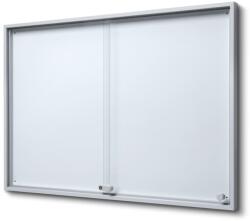 Jansen Display Belső információs vitrin tolóajtókkal SLIM 15 x A4 - lemez hátlap, alumínium