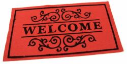 Textil tisztítószőnyeg Welcome Deco 33 x 58 x 0, 3 cm, piros