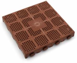 FLOMAT s. r. o Linea Combi perforált műanyag csempe 40 x 40 x 4, 8 cm, barna