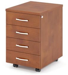 Lenza Impress konténer 40, 6 x 50, 1 cm - 4 fiókos, sötét dió