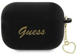 Guess Charm Heart - AirPods Pro 2 tok - Fekete