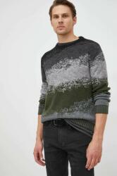 Sisley gyapjúkeverék pulóver férfi, fekete - fekete XL