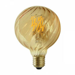 Goldlux (Polux) E27 G95 LED izzó 4W = 38W 450lm 2700K meleg GOLDLUX (Polux) Vintage Amber Dekoratív (SANLD0258)