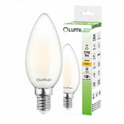 Lumileds E14 B35 LED izzó 7W = 60W 770lm 3000K 360° LUMILED izzószálas (LEDZARMI905)