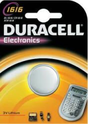 Duracell Electro Lithium Battery 1616 ELEMEK DL1616 CR1616 3V (DURBAT0308)