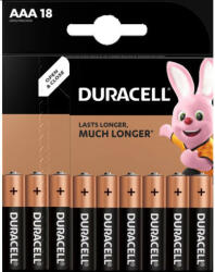 Duracell Basic AAA LR03 alkáli elemek 18 db (DURBAT1022A)