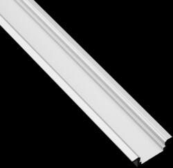 KM Lumiled Alumínium profil LED-hez KM39 Silver Süllyesztett 1m (PRKM0050)