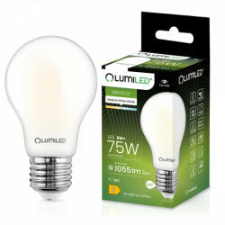 Lumileds E27 A60 LED izzó 8W = 75W 1055lm 4000K Semleges 360°-os filament tejszerű LUMILED (LUMLEDJ0217) - luxcenter