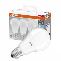 OSRAM 3db LED izzó E27 A60 10W = 75W 1055lm 4000K semleges 200° OSRAM alap (4058075819573)