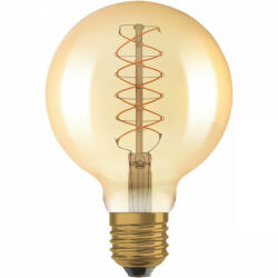 OSRAM Dekoratív LED izzó E27 G95 4, 8W = 37W 420lm 2200K 320°-os izzószál szabályozható (4058075761612)