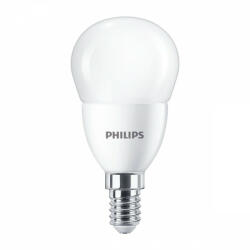 Philips LED izzó E14 7W = 60W 806lm 6500K hideg BALL PHILIPS (8719514313101)