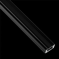 Lumiled MINI felületre szerelhető alumínium profil LED szalagokhoz, felületre szerelhető, 1m fekete + fekete lámpaernyő (ZKMPRO0701C)