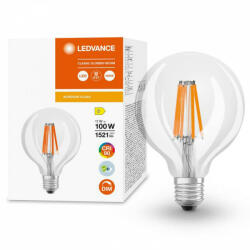 OSRAM Globe E27 G95 LED izzó 11W = 100W 1521lm 4000K Semleges 300° CRI90 Izzószálas, szabályozható LEDVANCE Superior (4058075758223)