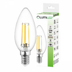 Lumileds E14 B35 LED izzó 7W = 65W 770lm 4000K semleges 360° LUMILED izzószál (LEDZARMI215)
