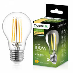 Lumileds E27 A60 LED izzó 11W = 100W 1521lm 3000K 360° LUMILED izzószál (LUMLEDJ0121)