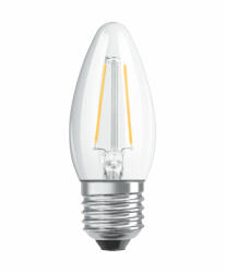 OSRAM LED izzó E27 B35 CL 4.8W = 40W 470lm 2700K 300° OSRAM SUPERSTAR izzószál szabályozható (4058075446878)