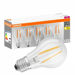OSRAM 5dbLED izzó E27 A60 7W = 60W 806lm 2700K 300° izzószál OSRAM (4058075090569)