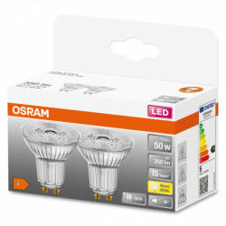 OSRAM 2x GU10 LED izzó 4.3W = 50W 350lm 2700K 36° OSRAM STAR (4058075260252)