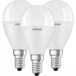 OSRAM 3db LED izzó Gömb E14 P45 7W = 60W 806lm 3000K 200° OSRAM (4058075627246)