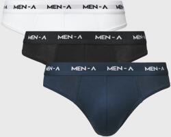 MEN-A 3 PACK chilot tanga MEN-A alb-negru S