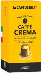 La Capsuleria Cafea Crema, 100% Arabica 10 capsule de aluminiu compatibile Nespresso, La Capsuleria (CN52)