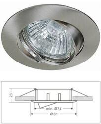 Life Light Led Led beépíthető lámpatest, alumínium, billenős, kör, matt króm, rozsdamentes, Life Light led (LLKERETBALUKORMKR)