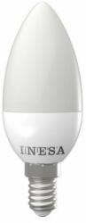 INESA Led gyertya égő 3W, 25W izzó helyett. 250 Lumen, 4000K középmeleg fény, E14 foglalat. Nem vibrál a fénye! (LLGY3WE1460622K4000)