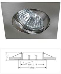 Life Light Led Led beépíthető lámpatest, alumínium, billenős, kocka, matt króm Life Light led (LLKERETBALUKOCMKR)