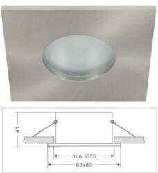 Life Light Led Led beépíthető lámpatest IP65 vízálló, alumínium, matt króm, rozsdamentes, Life Light led (LLKERETIP65KOCMKR)