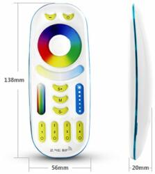 Mi-Light FUT092 RGBW+CW+WW led szalag 4 zónás csoport vezérlőhöz távirányító, akár 4 darabhoz is, ezekhez: FUT035-36-37-38 (LLSZVRGBWCWWWCSTAVFUT092)