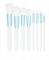 Tools For Beauty Set pensule de machiaj, 9 buc, alb cu albastru - Tools For Beauty MiMo White Set 9 buc
