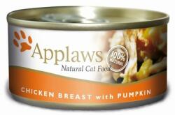 Applaws Cat Tin Chicken Breast with Pumpkin 24x156g hrana pisica, piept pui si dovleac